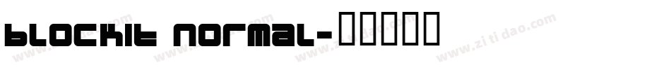 blockit Normal字体转换